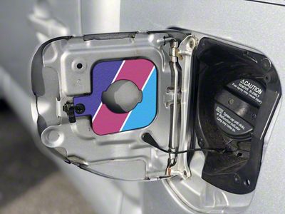 Gas Cap Holder; TRI-Color Purple/Pink Blue (05-15 Tacoma w/ 5-Foot Bed)