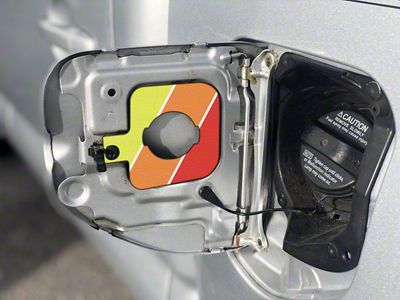 Gas Cap Holder; TRI-Color Yellow/Orange/Red (05-15 Tacoma w/ 5-Foot Bed)