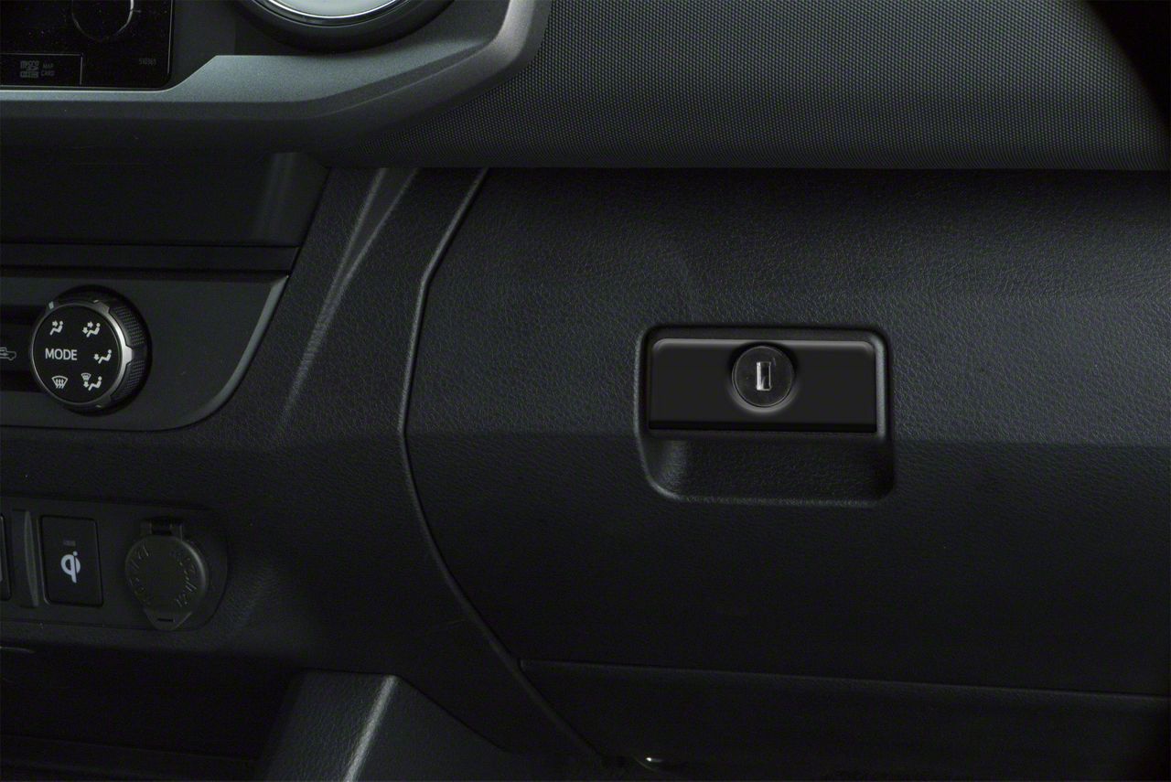 Glove Box Handle Accent Trim; Matte Black (1623 Free