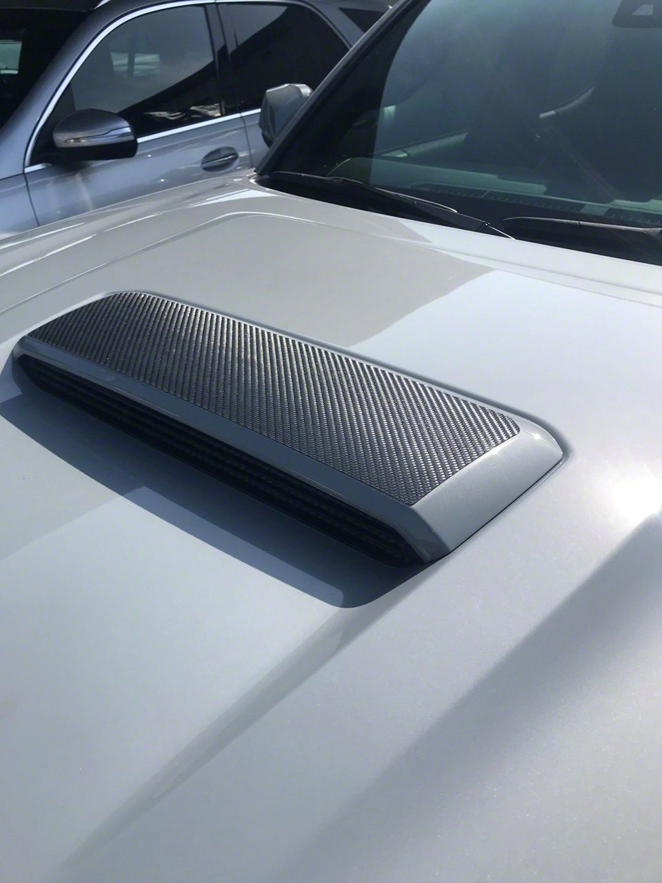 Hood Scoop Overlay; Raw Carbon Fiber (1623 Free Shipping