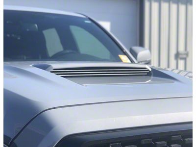 Inner Hood Scoop Line Accent; Gloss White (16-23 Tacoma)