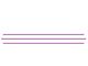 Inner Hood Scoop Line Accent; Lavender Purple (16-23 Tacoma)
