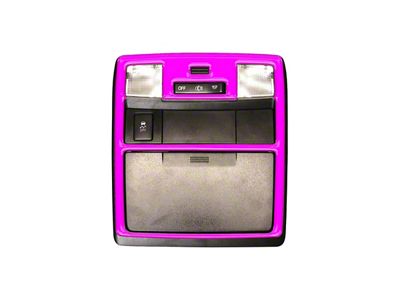 Overhead Accent Trim; Hot Pink (16-23 Tacoma)