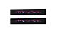 Rear Door Sill Protection with Mountain Logo; Black with Lady TRI-Color (05-23 Tacoma Access Cab, Double Cab)