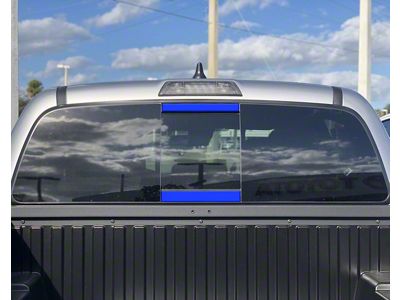 Rear Power Sliding Window Accent Trim; Voodoo Blue (16-23 Tacoma)