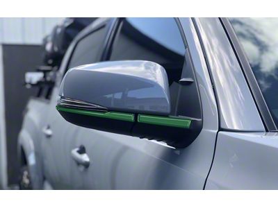 Side Mirror Accent Trim; Army Green (16-23 Tacoma w/ Mirror Blinkers)