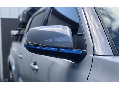 Side Mirror Accent Trim; Blazing Blue (16-23 Tacoma w/ Mirror Blinkers)