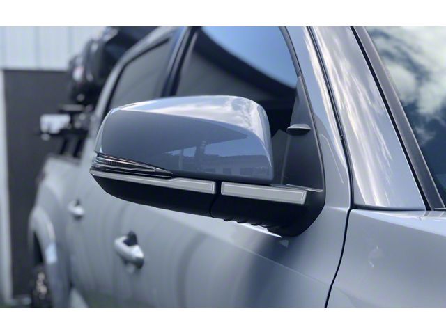 Side Mirror Accent Trim; Cement Gray (16-23 Tacoma w/ Mirror Blinkers)