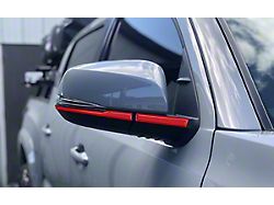 Side Mirror Accent Trim; Gloss TRD Red (16-23 Tacoma w/ Mirror Blinkers)