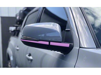 Side Mirror Accent Trim; Lavender Purple (16-23 Tacoma w/ Mirror Blinkers)