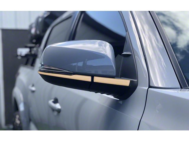 Side Mirror Accent Trim; Quicksand Tan (16-23 Tacoma w/ Mirror Blinkers)