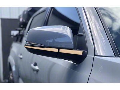 Side Mirror Accent Trim; Quicksand Tan (16-23 Tacoma w/ Mirror Blinkers)
