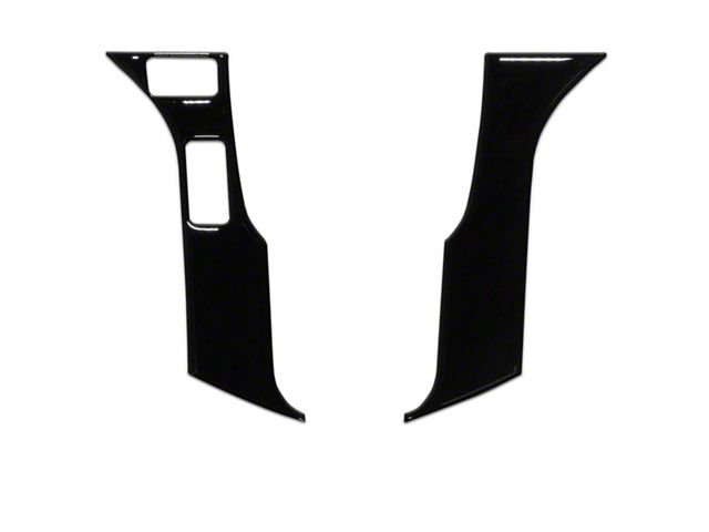 2-Button Steering Wheel Accent Trim; Gloss Black (16-23 Tacoma)