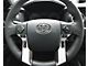 4-Button Steering Wheel Accent Trim; Gloss White (14-21 Tundra)