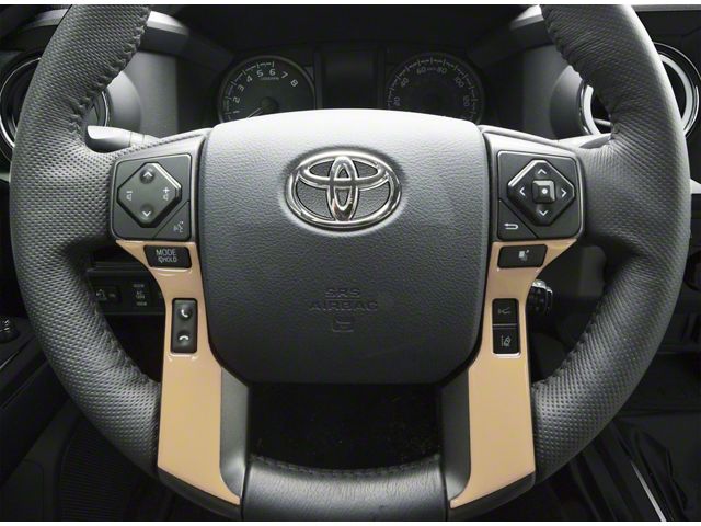 4-Button Steering Wheel Accent Trim; Quicksand Tan (14-21 Tundra)
