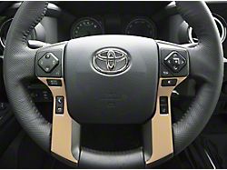 4-Button Steering Wheel Accent Trim; Quicksand Tan (16-23 Tacoma)