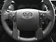 4-Button Steering Wheel Accent Trim; Raw Carbon Fiber (14-21 Tundra)