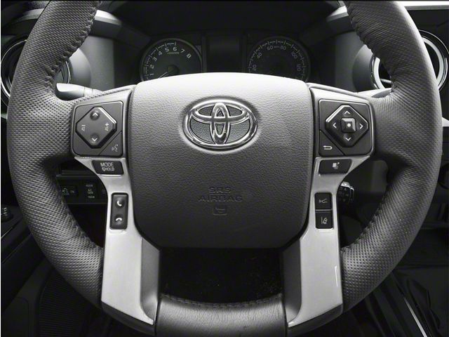4-Button Steering Wheel Accent Trim; Silver Sky Metallic (16-23 Tacoma)