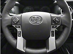 4-Button Steering Wheel Accent Trim; Silver Sky Metallic (16-22 Tacoma)