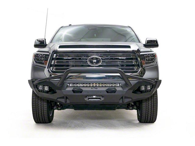 Fab Fours Matrix Front Bumper with Pre-Runner Guard; Bare Steel (16-23 Tacoma)