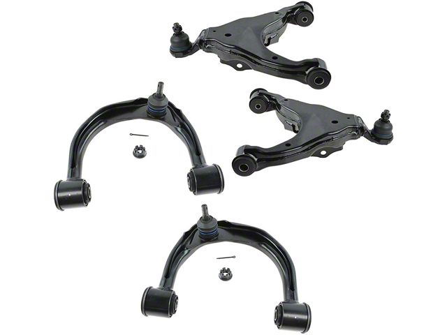Front Upper and Lower Control Arms with Ball Joints (05-15 Tacoma Pre Runner; 05-15 4WD Tacoma)