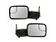 Manual Flip-Up Towing Mirrors; Textured Black (05-15 Tacoma)