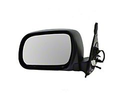 Powered Mirror; Matte Black; Driver Side (05-11 Tacoma)