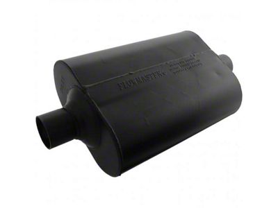 Flowmaster Super 40 Series Center/Center Oval Muffler; 2.25-Inch Inlet/2.25-Inch Outlet (Universal; Some Adaptation May Be Required)