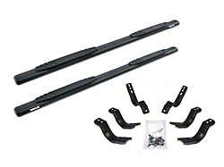 4-Inch 1000 Series Cab Length Side Step Bars; Textured Black (05-22 Tacoma Double Cab)