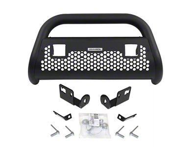 RC2 LR Bull Bar with Two Cube Light Mounting Brackets; Textured Black (05-15 Tacoma, Excluding TRD Pro)