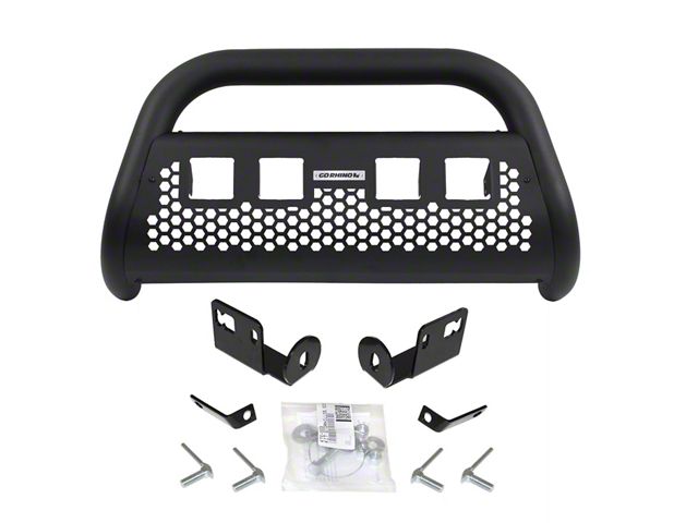 Go Rhino RC2 LR Bull Bar with Four Cube Light Mounting Brackets; Textured Black (05-15 Tacoma, Excluding TRD Pro)