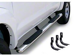 4-Inch OE Xtreme Side Step Bars; Polished (05-23 Tacoma Double Cab)