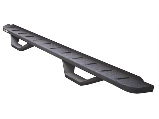 Go Rhino RB10 Running Boards with Drop Steps; Protective Bedliner Coating (05-23 Tacoma Double Cab)