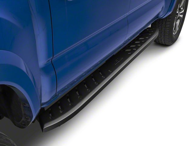 Thrasher Running Boards; Textured Black (05-23 Tacoma Double Cab)