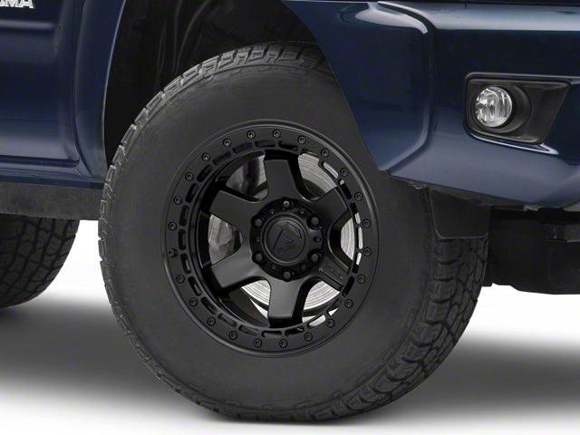 Fuel Wheels Block Beadlock Matte Black 6-Lug Wheel; 17x9; -15mm Offset (05-15 Tacoma)