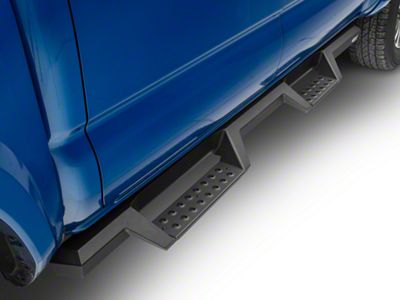 HDX Drop Nerf Side Step Bars; Textured Black (05-23 Tacoma Double Cab)