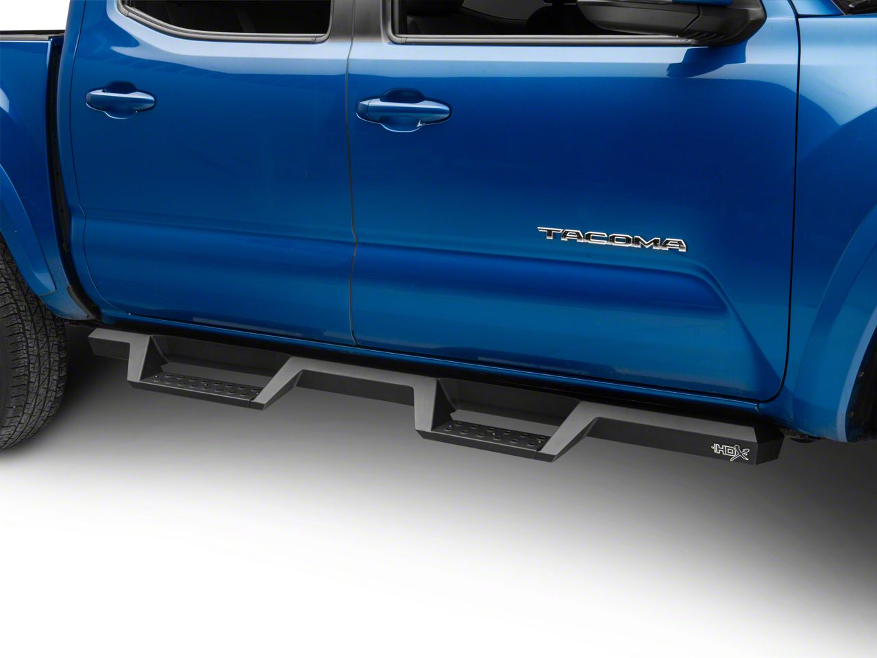 安心の関税送料込み Nerf Bar 05-20のトヨタタコマクルーキャブサイドステップナーフバードロップステップフープチューブテクスチャ For  05-20 Toyota Tacoma Crew Cab Si