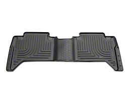 Husky Liners WeatherBeater Second Seat Floor Liner; Black (16-23 Tacoma Double Cab)