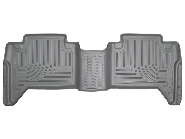 Husky Liners WeatherBeater Second Seat Floor Liner; Gray (16-22 Tacoma Double Cab)