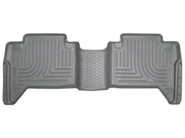 Husky Liners WeatherBeater Second Seat Floor Liner; Gray (16-23 Tacoma Double Cab)