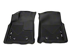 Husky X-Act Contour Front Floor Liners; Black (18-21 Tacoma w/ Automatic Transmission)