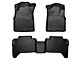 Husky Liners WeatherBeater Front and Second Seat Floor Liners; Footwell Coverage; Black (05-15 Tacoma Double Cab)