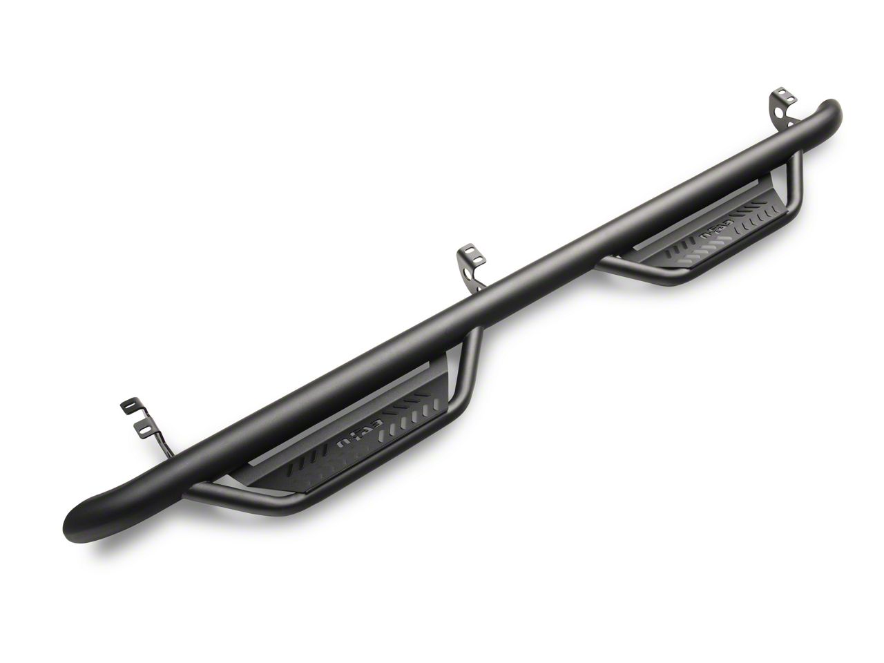 N-Fab Cab Length Podium Nerf Side Step Bars; Textured Black (05-23 Tacoma  Double Cab)