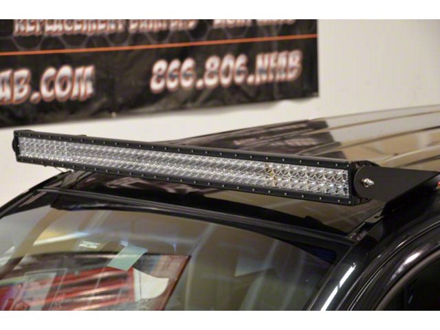 N-Fab 49 Series LED Light Bar Roof Top Light Bar Mount; Textured Black (05-15 Tacoma)