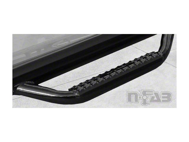 N-Fab Wheel 2 Wheel Nerf Side Step Bars; Gloss Black (05-15 Tacoma Access Cab)
