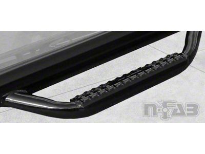 N-Fab Wheel 2 Wheel Nerf Side Step Bars - Gloss Black (16-19 Tacoma Double Cab)
