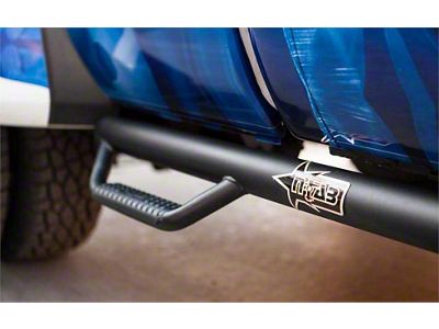 N-Fab Wheel 2 Wheel Bed Access Nerf Side Step Bars; Textured Black (16-23 Tacoma Access Cab)