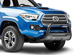 Rough Country Bull Bar with 20-Inch Black Series LED Light Bar; Black (16-23 Tacoma)