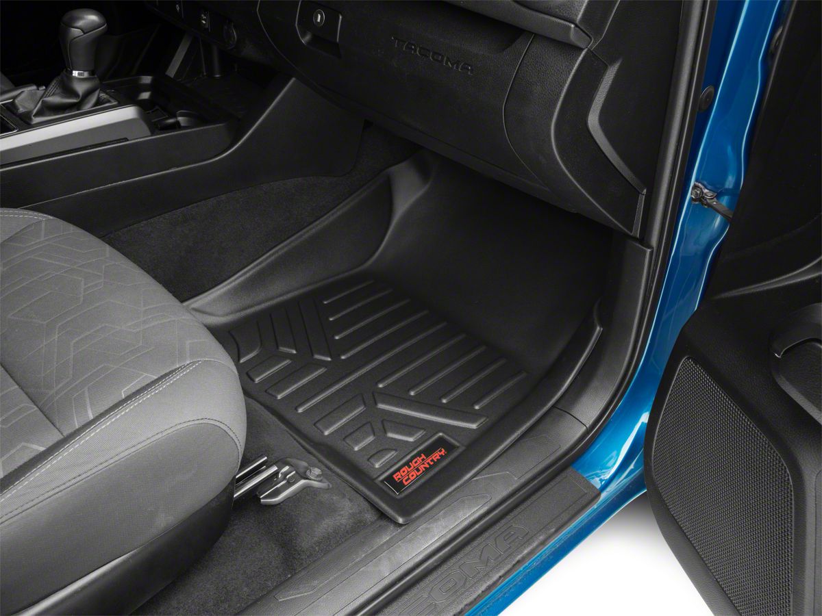 Rough Country Tacoma Heavy Duty Front Floor Mats Black M