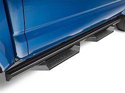 Rough Country Cab Length DS2 Drop Side Step Bars; Black (05-21 Tacoma Double Cab)